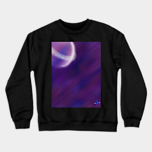 Purple Space Crewneck Sweatshirt